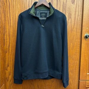 Men's Navy Zip-Up Sweater